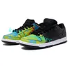 Dunks SB Low Civilist X 운동화 검은 열원 반응 멀티 컬러 남성 여성 스포츠 운동화 CZ5123-001 상자 크기 36 ~ 45