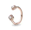 2021 Lente Pandora Ring 925 Sterling Zilver Rose Goud Roze Enchanted Crown Rings Originele Mode DIY Charms Sieraden voor Dames Maken