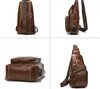 2021 men's cowhide chest crossbody bag genuine leather men shoulder messenger bags sports satchel top quality 79092435