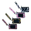 10 imprimé tournesol léopard vache fleur fête multifonction néoprène passeport couverture porte-carte d'identité bracelets pochette porte-monnaie avec porte-clés