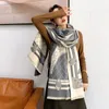 Cashmere Scarf Women Winter Brand Pashmina Shawl Wrap 2023 Design Plaid Printed Lady Thick Warm Blanket Female Stoles