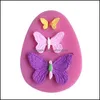 Mods Bakearware Kitchen ، Bar Bar Home Gardencandy Mould Sle Butterfly Modant Mod Chocolate Soap Making Tool Cake Decoration Mousse Baking