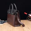 Herren-Business-Reise-Aktentasche aus Leder, handgefertigte Messenger-Taschen, Laptop-Tasche, Aktentaschen mit Umhängetasche im Schulter-Design für den Schutz von Computer und Laptop