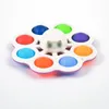 Hottest fidget toys spin fast simple dimple sensory push bubble adult stress reliever decompression toy for children early education
