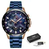 2021 Lige New Fashion Casual Mens Watches Top Wristwatch Quartz 시계 방수 스포츠 시계 남성 repulino304m