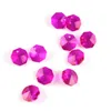 50 / lote 14mm várias cores Crystal Octagon Beads em 1 buraco para decoração de cortina de casa acessórios de peças de candelabro