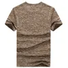 Plus size M ~ 7XL 8XL 9XL Summer Brand Tops Tees Quick Dry Slim Fit T-shirt Uomo abbigliamento sportivo T-shirt manica corta taglia grande 210225