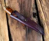Xituo Damaszek Stalowy Knife Kuchnia Szef Kierowy Knife Japoński Samurai Przenośny Domowy Outdoor Camping Polowanie Ebony Uchwyt