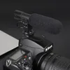Portable Pro på-kamera Video Stereoinspelning Mikrofon för DSLR-videokamera Kamera 3,5mm Jack