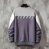 Striped Color Sweatshirt Mäns Hoodies Vår Höst Hoody Casual Streetwear Kläder 210720