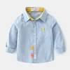 stile primaverile e autunnale abbigliamento coreano per bambini moda simpatico cartone animato camicie di cotone 1014 01 210622