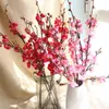 Decorative Flowers & Wreaths Artificial Plum Blossom Floral Fake Peach DIY Silk Wedding Branch Home Decor Bouquet Flower