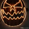 Citrouille Forme Halloween Masque LED Light Up Party Masque EL Fil Glow In Dark Citrouille Drôle Masques Festival Cosplay Costume Fournitures XVT0964