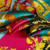 Summer New Brand Design Elastic 97%Silk 3%Spandex Charmeuse tygklänning 136 cm bred 19Momme Tyg DIY Sying Hot T200810