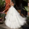 신부 드레스 작은 후행 높은 허리 웨딩 드레스 민소매 스트랩 간단한 기질 결혼식 드레스 얇은 튜브 탑 Vestido de Novia