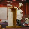American Country Creative Harts Crafts High-End Restaurant Store Hotel Bar Chef Roll Holder Resin Ornament T200617