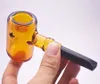 Pipe à marteau en verre de haute qualité, Tankard Sherlock, cuillère à tabac, pipe à fumer à la main, couleur mélangée, entier 8274759