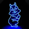 Blue Squirrel Sign Zoo Home Bar Wall Decoration Holiday Lighting Handmade Led Neon Light 12 V Super Bright