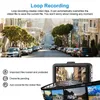 Full HD 1080P Dash Cam Recorder jazdy do samochodu DVR Camera 3 "Nagrywanie cyklu Noc szerokokątna DashCam Rejestrator wideo