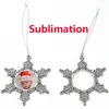 Creative Christmas Pendant Blank Sublimation Hängande Ornament Santa Claus Decoration Festival Party Supplies för vänner