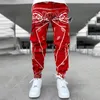 GODLIKEU Pantaloni da jogger hip-hop con stampa di design multitasche da uomo Pantaloni cargo Pantaloni sportivi casual