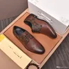 l5 21ss 38 model Dress Shoes Leather Round Toe Patent Oxford Men Red Embroidery Formal For Comfortable Flat Casual size 38-45