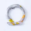 100% Natural Silk Hair Scarf Female Foulard Neck Wrap 52cm Square Kerchief Soft Bandana Florals Print Lady Head Band Scarves