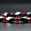 Frisado, fios Moda Hematite Therapy Therapy Beads Pulseira Unisex Bangle Jewelry