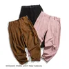 Mens corduroy harem byxor 2020 höst kinesisk stil byxor mens solida svarta sweatpants manliga lösa byxor x0723