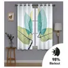 Folhas de impressão crianças quarto cortina foto 3d cortinas casa decoração 2021 drapes