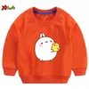 Bambino Del Bambino Con Cappuccio Ragazze Moda Felpe Bambini Ragazzi Manica Lunga Del Fumetto Dei Bambini Molang E Piupui Carino T Shirt Capispalla5812580