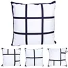 Sublimation Blanks Pillow Case 4 Panelfodral Kuddehölje Kuddar täcker för utskrift Soffa soffa vid havet RRB12720