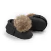 Toddler Kids Fur Hair Ball Winter Boots Anti-slip Prewalker Shoes Newborn Baby Girl Boy Infantil Warm Soft Sole Booties Shoes G1023