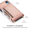 Custodie in pelle PU per iPhone 13 12 Pro Max 11 SE 10 X 6 6s 7 8 Plus XR XsMax Card Zipper Flip Wallet Book Phone Case