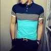 Plus Größe 5xl Sommer Polo Homme Gestreiften Slim Fit Polo Männer Shirt Kurzarm Camisa Polo Herren Kleidung