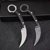 En Kaliteli Sabit Bıçak Karambit Bıçak D2 Beyaz / Siyah Taş Yıkama Bıçakları Tam Tang G-10 Kydex ile Pençe Bıçakları Kolu