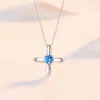 Ins Windmill Clover Pendant Set Chain Korean Version Simple Temperament Jewelry S925 Silver Woman Necklace