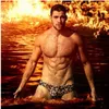 2021 Sexy Leopard Gay男性の水着ビーチショーツ男性水泳スーツボード水泳ブリーフ水着トランクデプライアホームの入浴スーツ