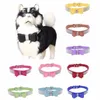 Colares Coleiras de Cão Bling Cristal Strass PU Couro Pet Pet Cachorrinho Cat Gargantilha Colares para Pequenos Acessórios de Perro