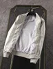 Primavera e Outono Men's Jaqueta Sólida Cor Casual Estilo Basebol Collar Zipper Cardigan Casaco de Alta Qualidade 211013