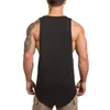 Nyaste Mens Gym Tank Toppar Gym Tank Top Vest Stringer Bodybuilding Singlet Cotton Sport Sportkläder Mäns Fitness Kläder