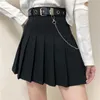 Aelegantmis Sweet Lolita Gonna a pieghe a vita alta Cintura donna Ragazze Harajuku Mini s Lady Short School Corea Streetwear 210607