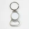 Wholesale! Sublimation Key Rings Blank White Metal Single Side For Sublimating Heat Transfer Keychain Christmas Valentine Pendants Gifts A12