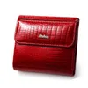Mini portefeuilles pour femmes en cuir véritable femmes pochette courte femme sac à main carte porte-monnaie pour femme