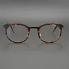 Igner vintage runda denmark märke titanglasögon män recept glasögon myopia optiska glasögon ingen skruvskådespelare ram9750699