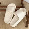 Pantoufles Solid ColorINS Élégantes Coolslippers Pour Dames Avec Des Semelles Épaisses Et Des Couples De Salle De Bains Anti-dérapants Anti-Odeur À La Maison