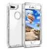 For Iphone 8 Plus Case 3in1 Cell Phone Cases Soft TPU Bumper Clear Hybrid Protective Cover Compatible with 14 13 12 11 15 Pro Max XR XsMax SE 3