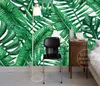 Tapety Połącz liście bananowe papel de parede 3d po tapeta na salon mural tapetka rolka rolka dekoracja domu