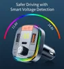 Colorful Light Dual USB Type C Car MP3 PD QC3.0 18W Fast Charger Bluetooth FM Transmitter Wireless Handsfree o Receiver With Retail Package8836940