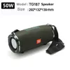 TG187 głośnik Bluetooth 50W 4400mAh bezprzewodowe wodoodporne głośniki zewnętrzne Bar Music Center Subwoofer wsparcie Stereo 3D USB/FM